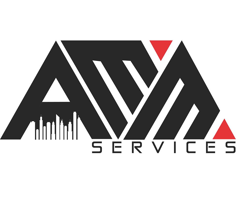 logo noir sur fond blanc AMM Services de la création graphique, au Webdesign, au SEO optimisation des moteurs de recherche à la mise en place d'une stratégie de marketing digital.