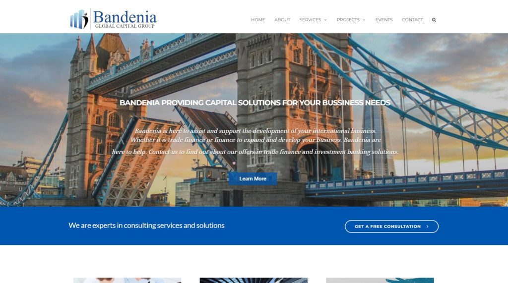 site web BANDENIA-BANK mbi-network conception web et webdesign e-commerce responsive UX expérience utilisateur optimisation seo intuitif et réactif