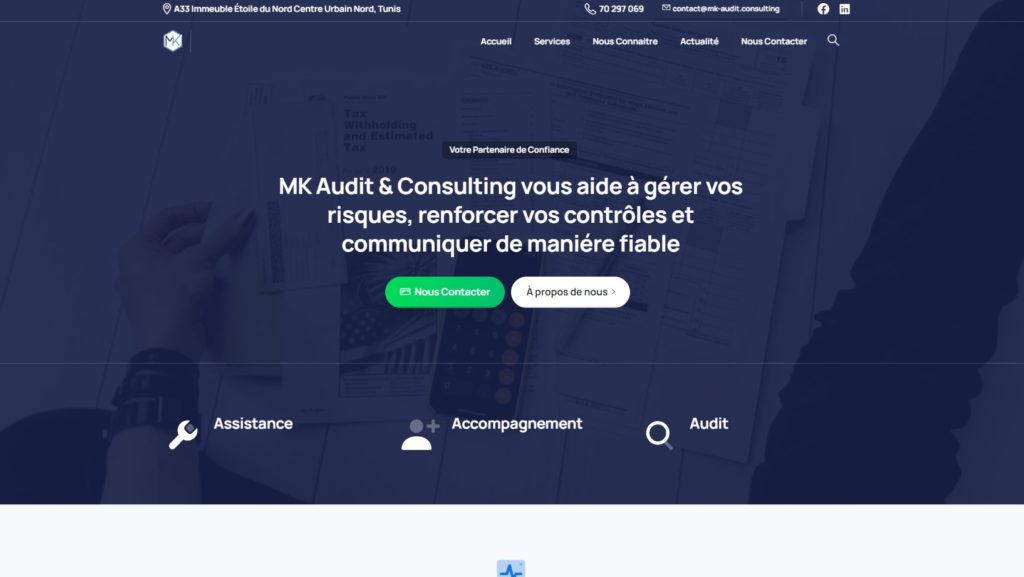 Site Web MK Audit consulting mbi-network conception web et webdesign e-commerce responsive UX expérience utilisateur optimisation seo intuitif et réactif